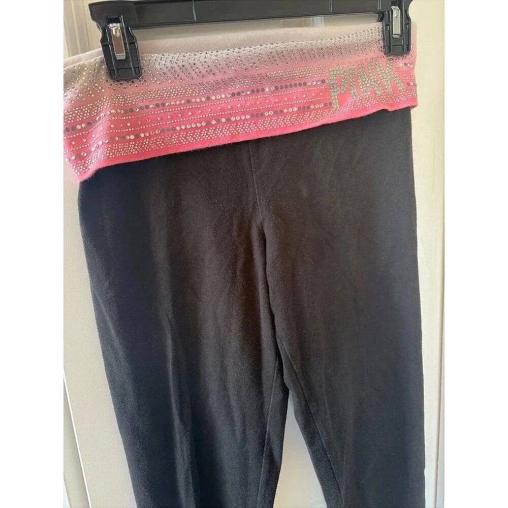 Y2K PINK Victoria’s Secret Foldover Leggings Small Sequin pants